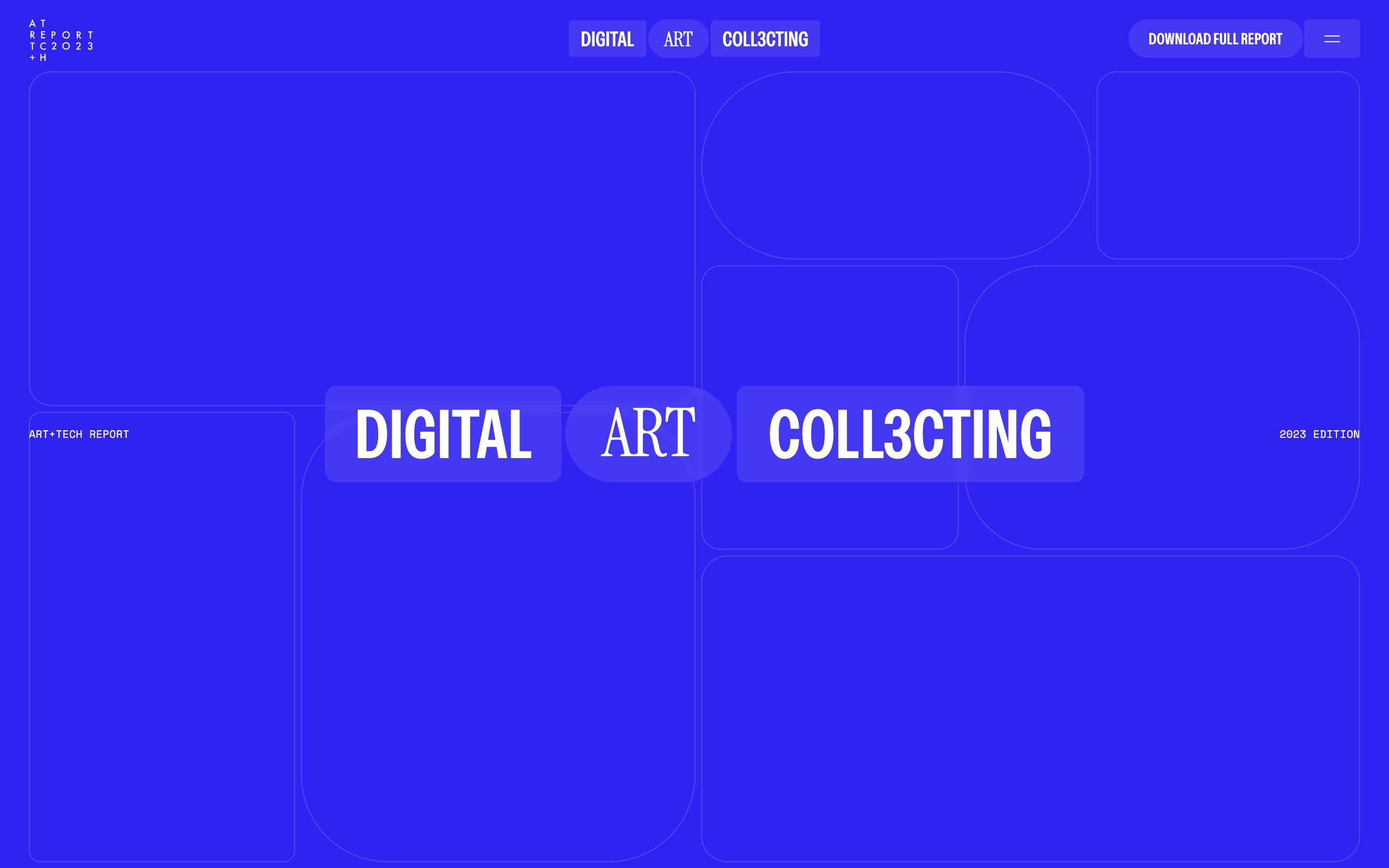 La home di ART+TECH Report