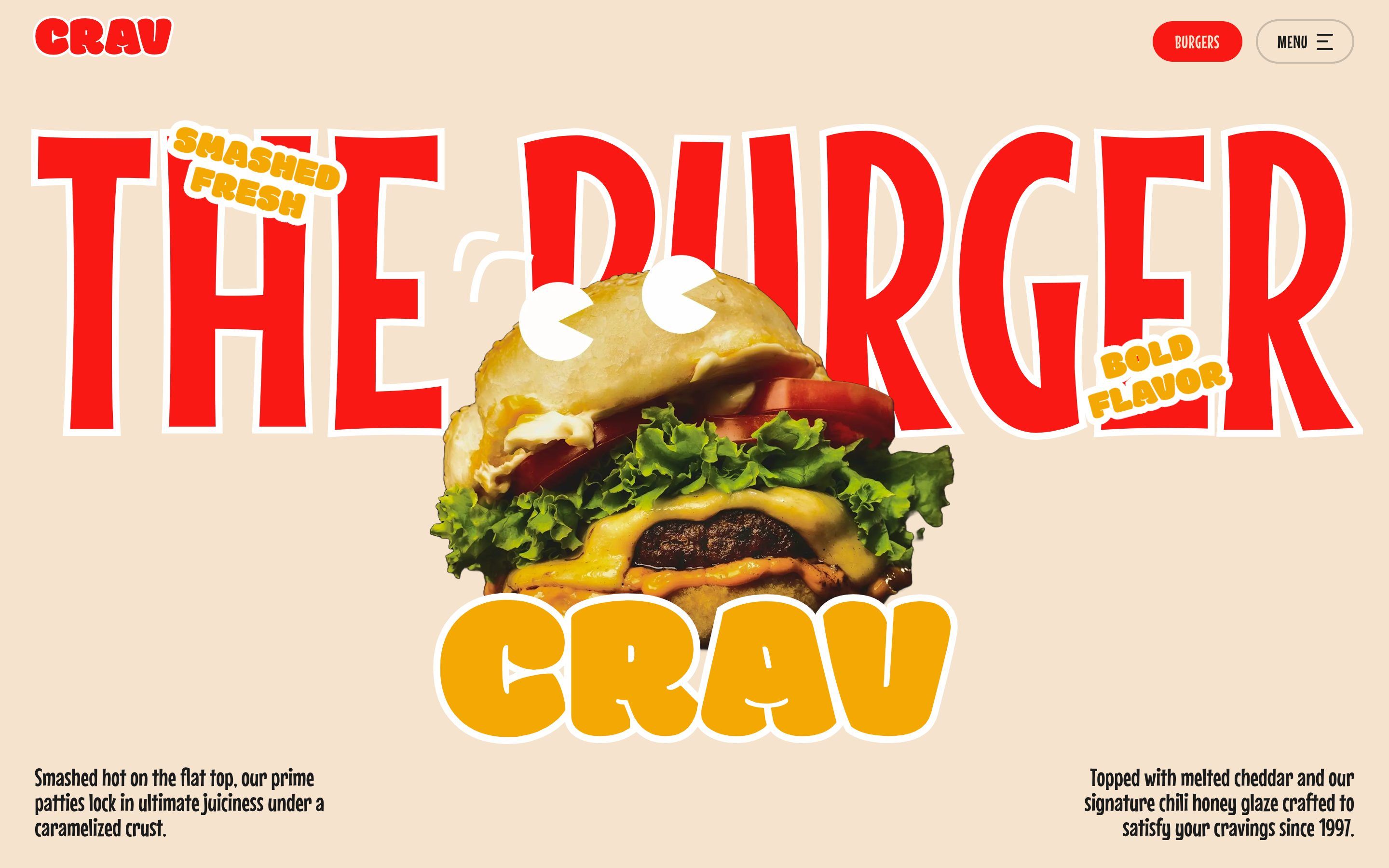 La home di Crav Burgers