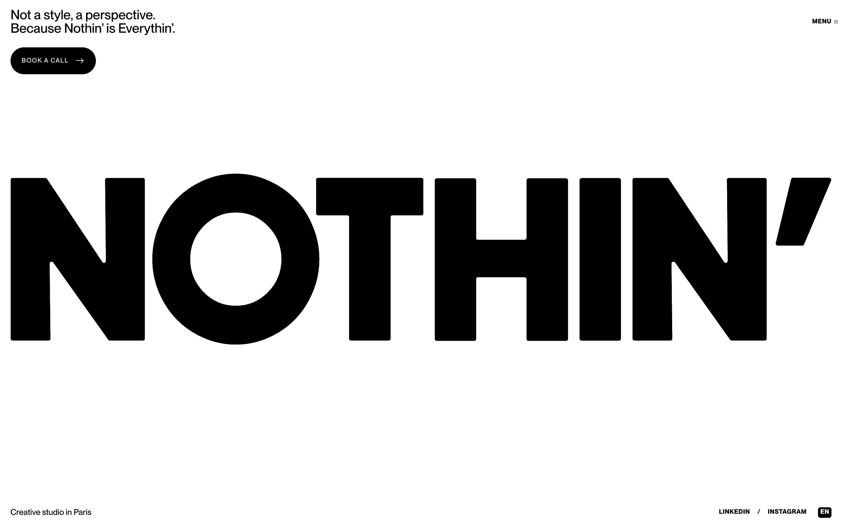La home di NOTHIN’